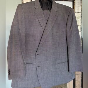 Gray wool suit